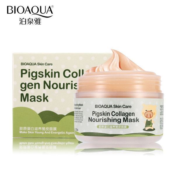 Омолоджуюча маска з колагеном BioAqua pigskin collagen nourishing mask 947 фото