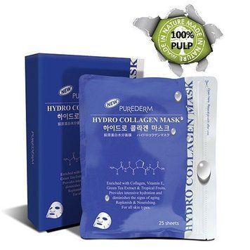 Набор масок Purederm Hydro Collagen Mask для срочного восстановления кожи. (25 шт) 354 фото