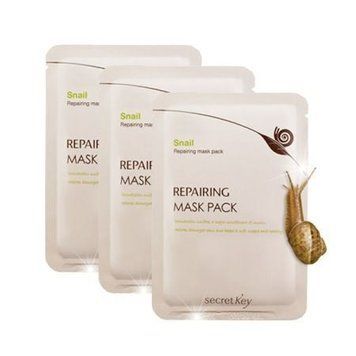 Маска для лица с улиточным муцином Snail + EGF Repairing Mask Pack 379 фото