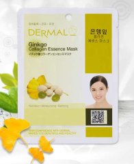 Коллагеновая маска с экстрактом листьев гинкго Dermal Ginkgo Collagen Essence Mask