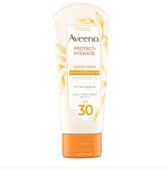 Солнцезащитный лосьон-гидратор Aveeno Protect + Hydrate Moisturizing Sunscreen Lotion, SPF 30, 85 гр