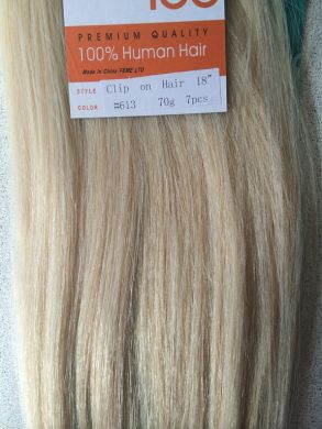 Волосся натуральне Світлий блонд 613 тон, 120 грам